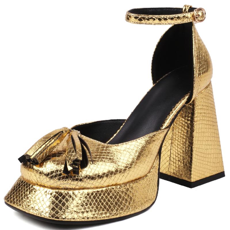 

Luxury Sandals Women Summer Shoes 2025 Platform Pumps High Heels Sexy Gold Silver Party Dance Stripper Shoes Ladies 35 золотий