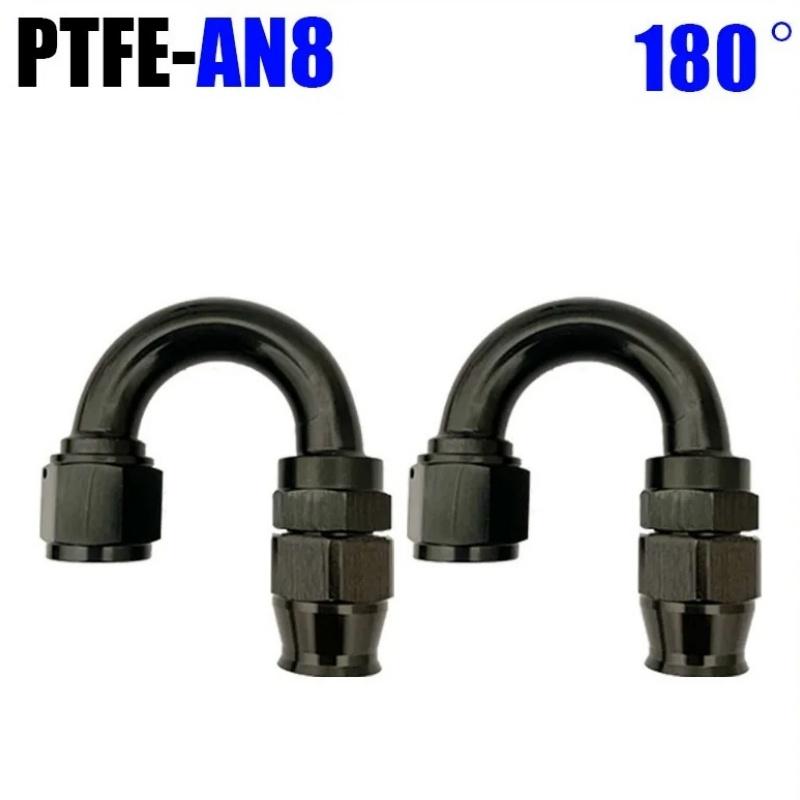 2Pcs Hose End Connector Adapter Cold Water Pipe Fuel Pipe Hose End Connector AN4 6 8 10 12 Straight Type 0 ° 45 ° 90 ° 180 °