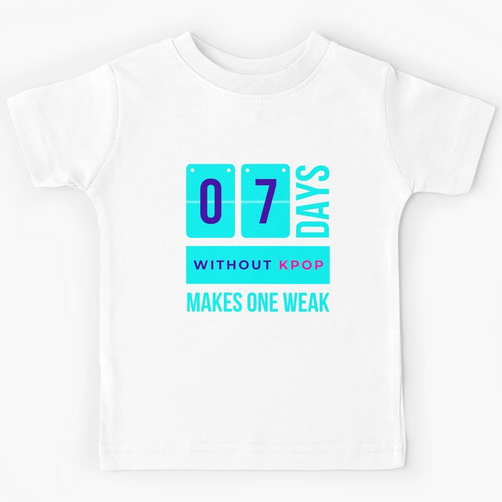 7 Days without Kpop Pun - Pink Kids T-Shirt 160