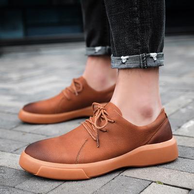 Mode Herrenschuhe mit runder Spitze Trendige bequeme atmungsaktive Tägliche Fahrt Büro Outdoor-Partys Freizeitspaziergänge Herrenschuhe Größe 47