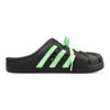 Adidas Adilette Slip Resistant Closed Toe Slippers Unisex Black Green GZ5886(Team47-)