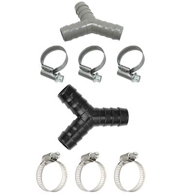 2Pcs Washing Machine Drain Hose Y-Type Reducer Plastic Connector For Split Pipe Connection Three-Way Adapter
