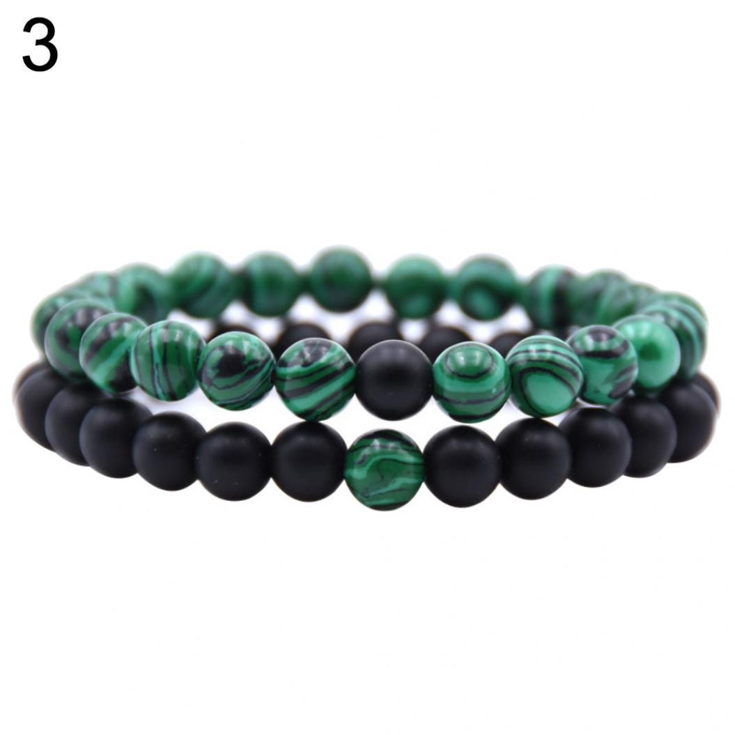 

Браслеты из искусственных камней: пемзы и малахита, на выбор 1 или 2шт