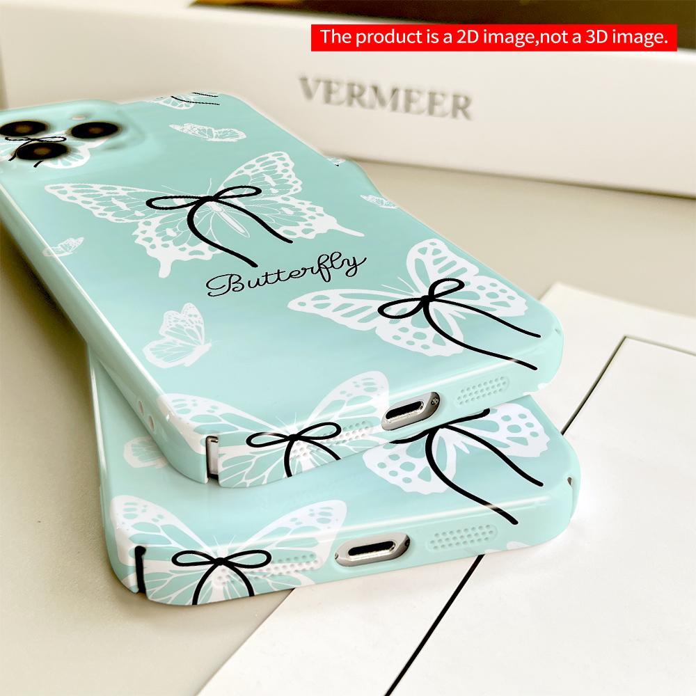 Butterfly Silhouette Design Phone Case All inclusive film hard phone case, compatible with iPhone 18 Pro Max 17 16 15 14 13 12 11