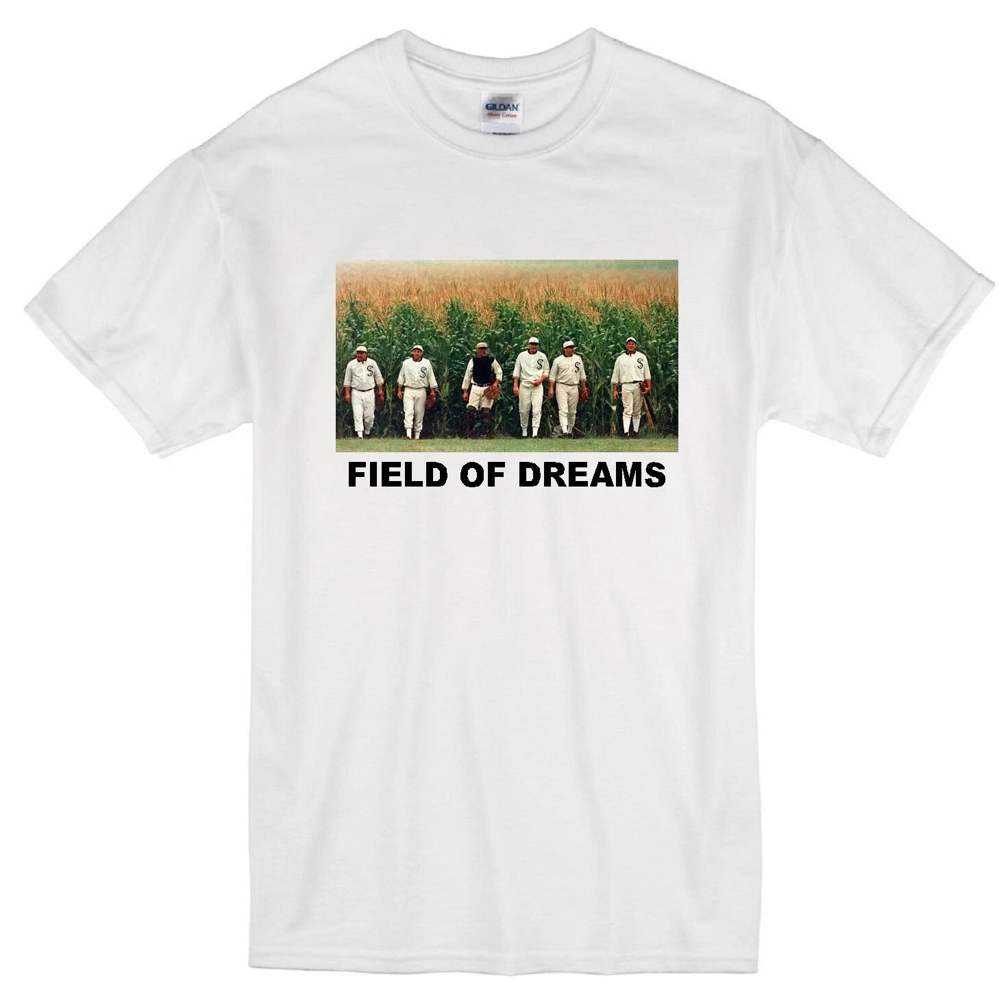 FIELD OF DREAMS KEVIN COSTNER BASEBALL CHICAGO BLACK SOX MOVIE WHITE T-shirt L