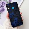 For Infinix Hot 8 Phone Case Hot 8 Lite Hot8 X650 X650C X650B X650D Elegant Floral Cat Pattern Black Silicone Soft TPU Cases