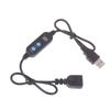 Digital Timer Cable Switch Auto Cut-off USB Connector for LED Strips and Motors