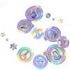Cheerland Iridescent Galaxy Happy Birthday Banner Moon Star Birthday Party Decorations Space Garland Party Decor Planet Theme Happy Bday Letter Sign
