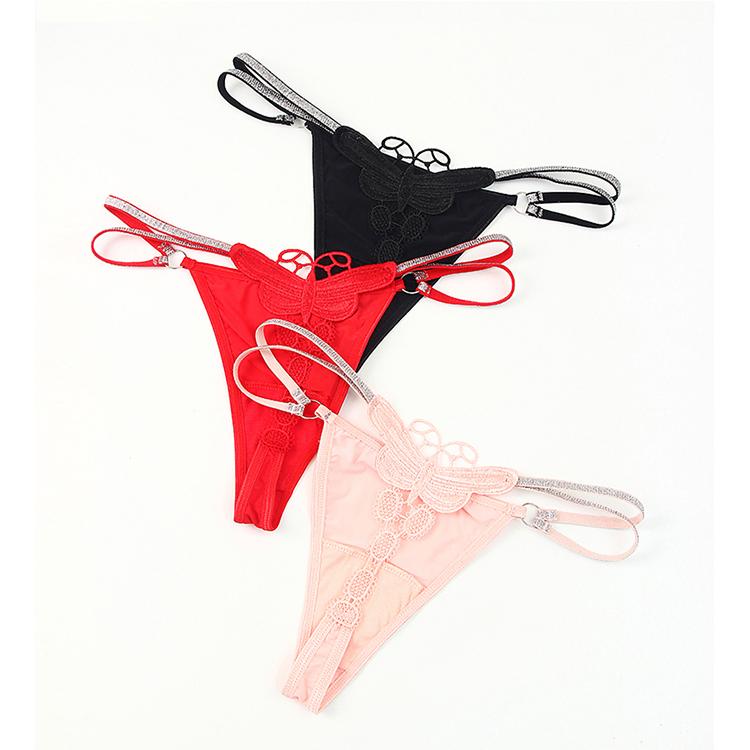 Sexy G String Underwear Women Panties T-Back Floral Embroidery Briefs Female Lingerie Erotic Girls Thongs Bikini