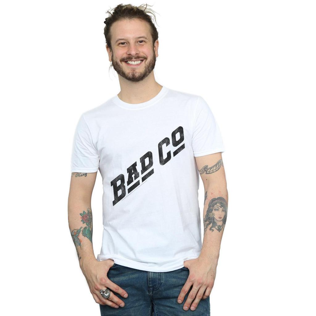 Bad Company Mens Distressed Logo T-Shirt