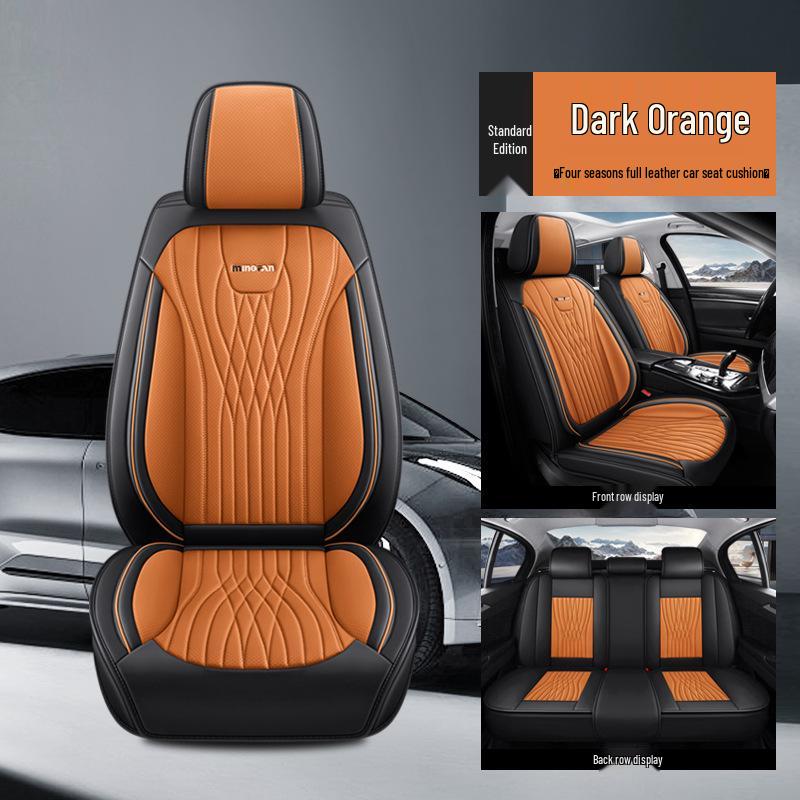 All-Season Full Leather Universal Car Seat Cover Cushion