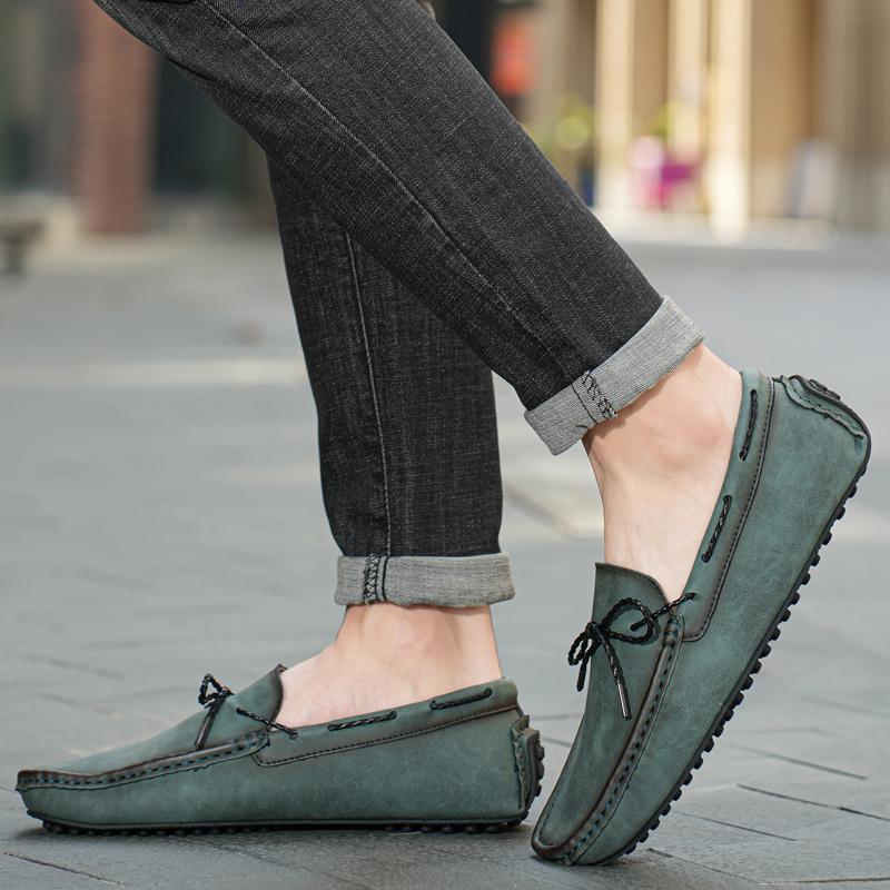 Fashion Daily CommuteCasual Shoes Fashion Men Low Shoes Comfort Soft Sole Leather Men Loafers Moccasins Slip on Flats Male Driving Shoes