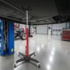 Hydraulic Transmission Jack, 1100 Lbs / 0.5 Ton Lifting Capacity Telescoping Transmission Jack with Foot Pedal, 360° Swivel Wheel, 112-187 Cm High