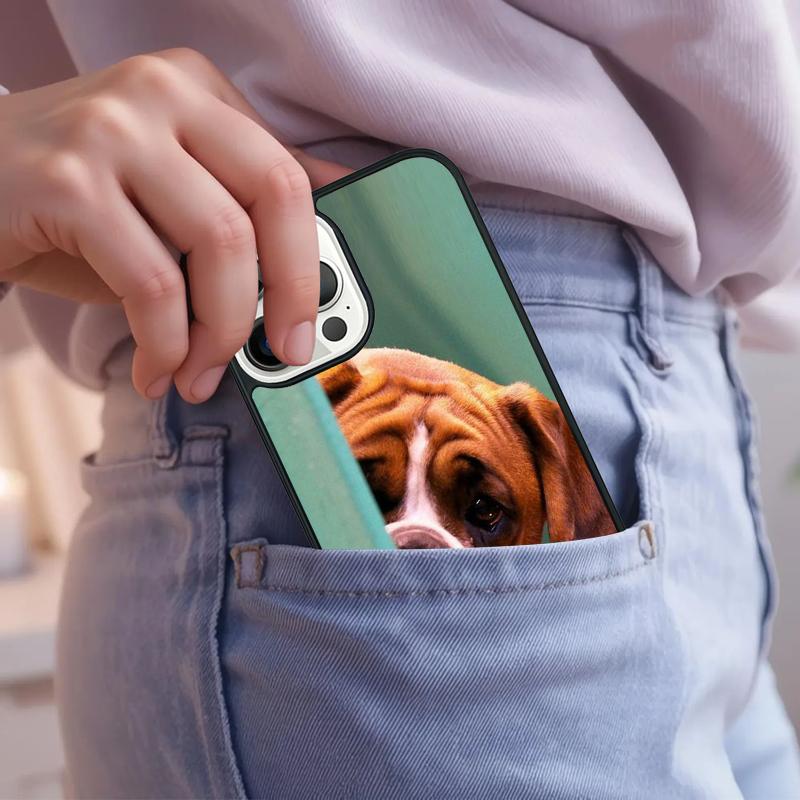 Boxer Dog Cute Funny Phone Case For iPhone 17 Air 15 16e 14 13 Pro Max Coque 12 11 Pro Max PLUS cover