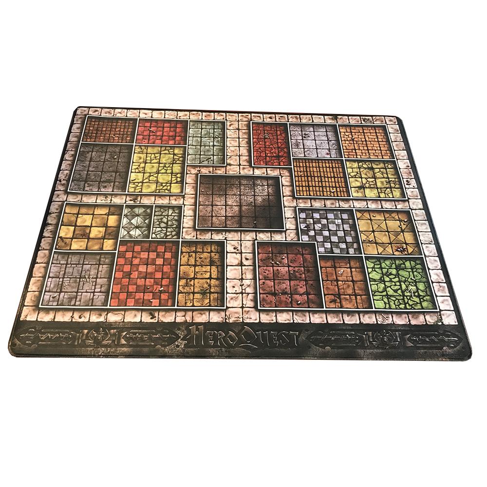 Tappetino da Gioco Grande Personalizzato Heroquest 815X650Mm Con Bordi Cuciti (Tappetino Mouse Grande con Bordi Bloccati) Tappetino da Gioco in Gomma Naturale