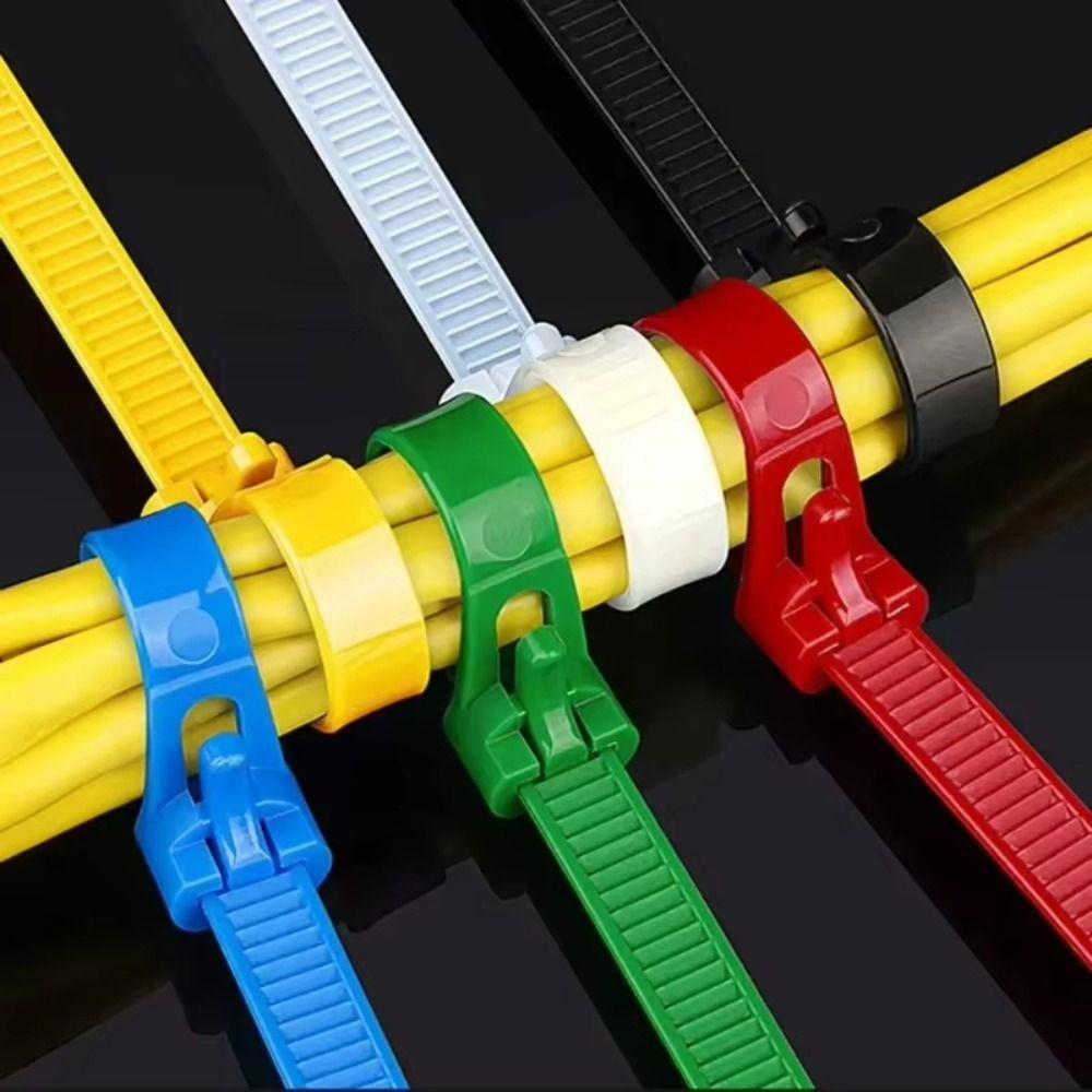 100 PCS Durable Self-locking Zip Ties Multi Purpose Car Instrument Zip Ties for Auto Repairing