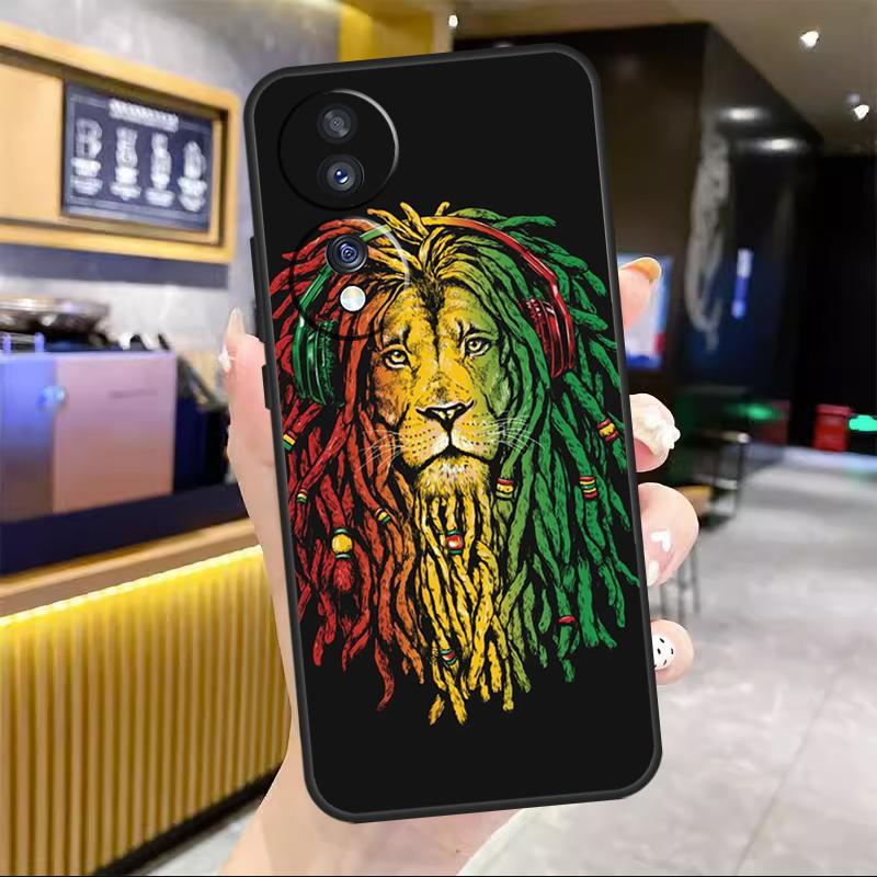 Rastafarian Lion For Honor Magic 7 Lite 5 6 8 Pro Case For Honor Win RT X9c X9a X9b X8b X8c 200 400 50 70 90