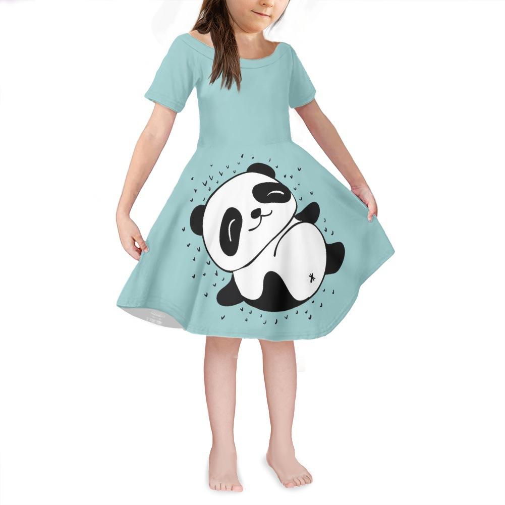 

Платья с 3D принтом для девочек, детское праздничное платье принцессы без рукавов для девочек, платье-майка с 3D черным принтом медведя 180 синий