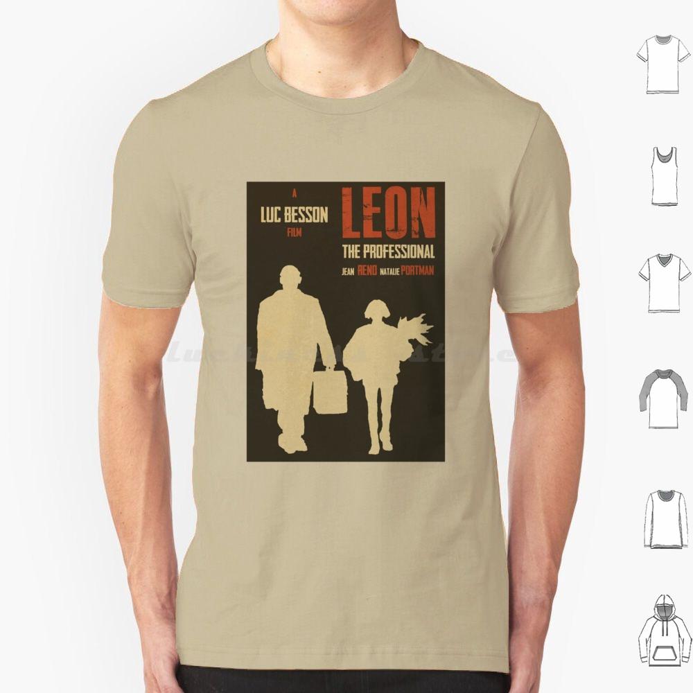 

Léon The ProfessionalYellow Black Artwork T Shirt Big Size 100 Cotton Leon Leon The Professional Movie Mathilda Natalie S