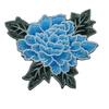 Peony Embroidered Iron-On Patch for Costumes and Accessories