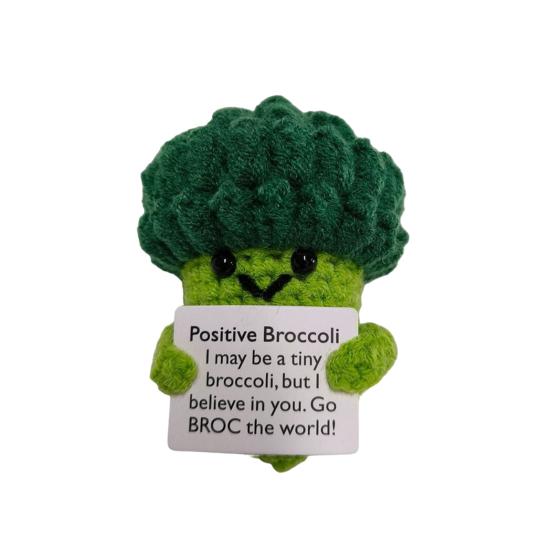 

1/2 шт., вязаный крючком овощ с позитивной картой, эмоциональная поддержка, вязаная игрушка ручной работы, морковь, брокколи, кукла, подарок для детей и взрослых B