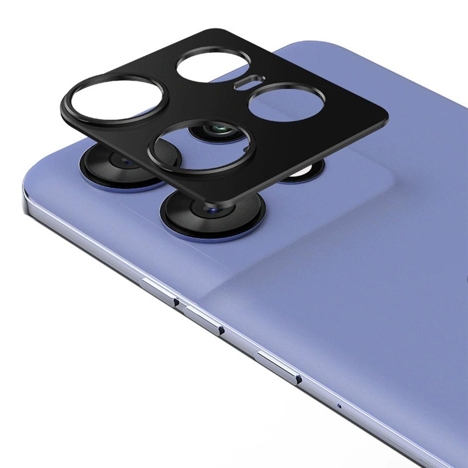 

For Motorola Edge 50 Pro 5G Hollow Lens Protector Aluminum Alloy Phone Camera Bezel Cover A