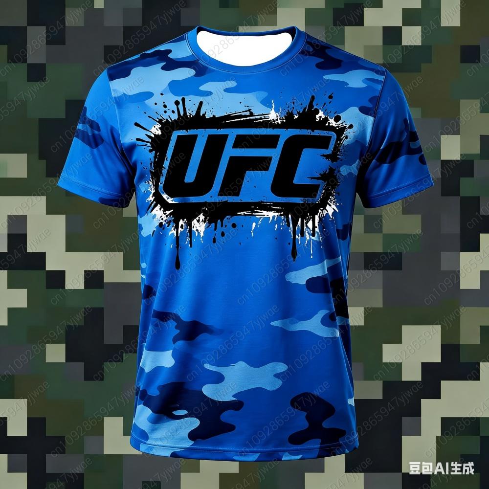 2026 New Hot Selling UFC Boxing Match Pursuer T-shirt For Summer Oversized Breathable Short Sleeved Shirt Top