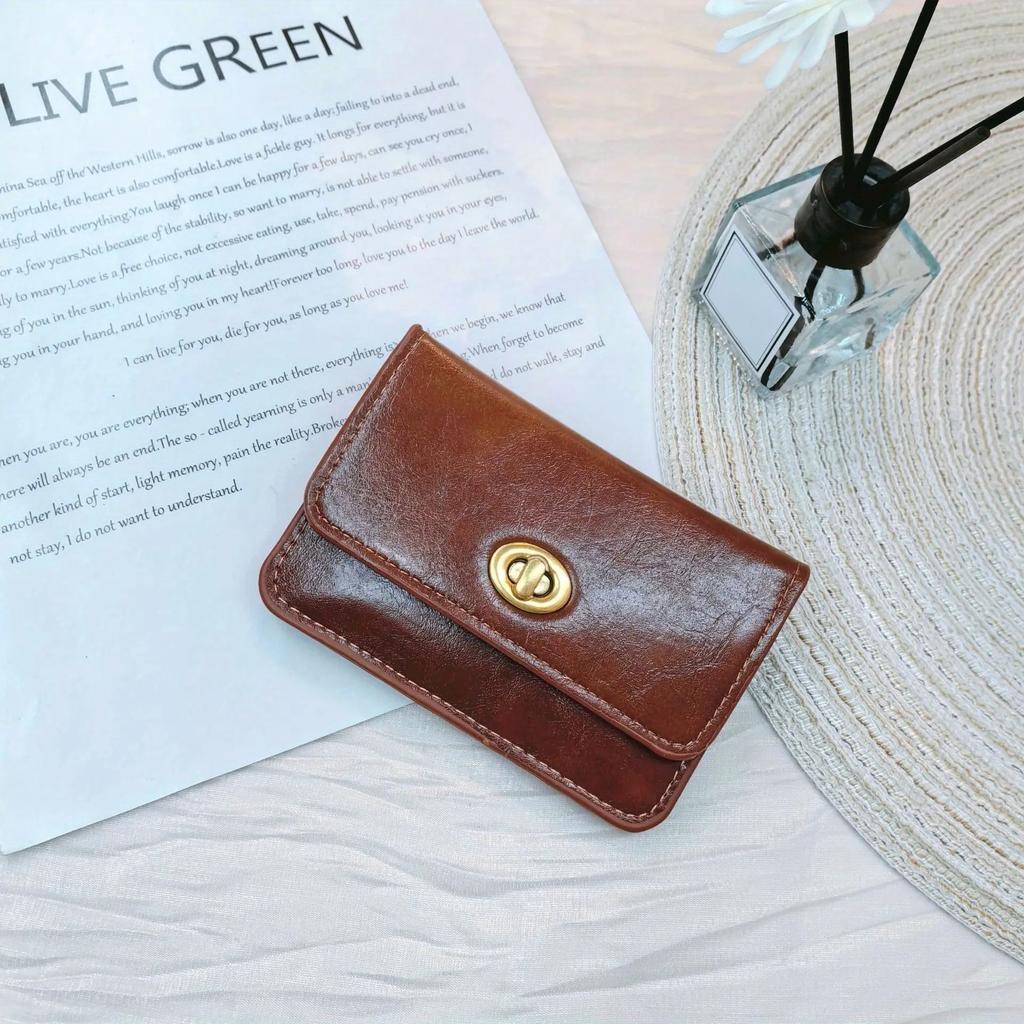 Portamonete Mini Portafoglio Piccola Custodia per Monete con Porta Carte Accessorio Moda Donna Custodia Carte Portamonete Mini
