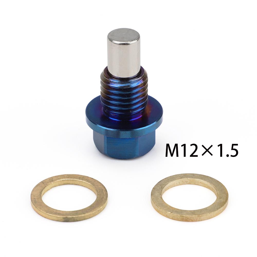 Titanium Alloy M12*1.25/1.5/1.75 M14*1.5 M16*1.5 Engine Dress Up Magnetic Oil Drain Plug Package Oil Sump Drain Plug Nut