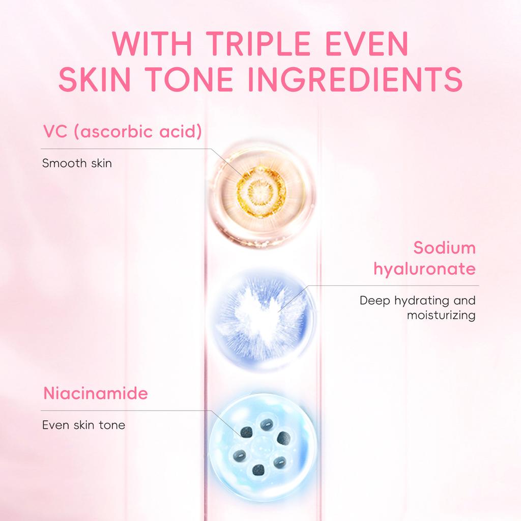 LAIKOU Sakura Blossom Hautpflege-Geschenkbox, leichte feuchtigkeitsspendende Anti-Aging-Creme, Augencreme, Gesichtscreme, 3-teiliges Set