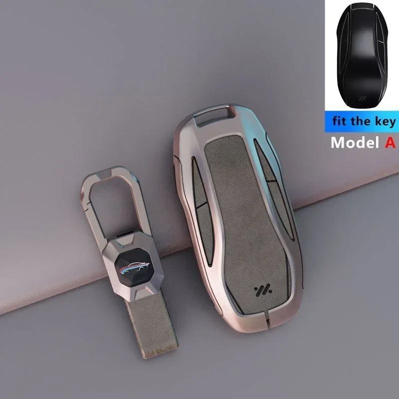 Zinc Alloy Leather NFC Key Case for IM LS6 MAX LS7 PRO L7 Dynamic Car Remote Protection Cover Bag Shell Keychain Accessories