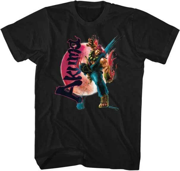 Street Fighter Capcom Video Game Akuma Fight Move Men s T Shirt S