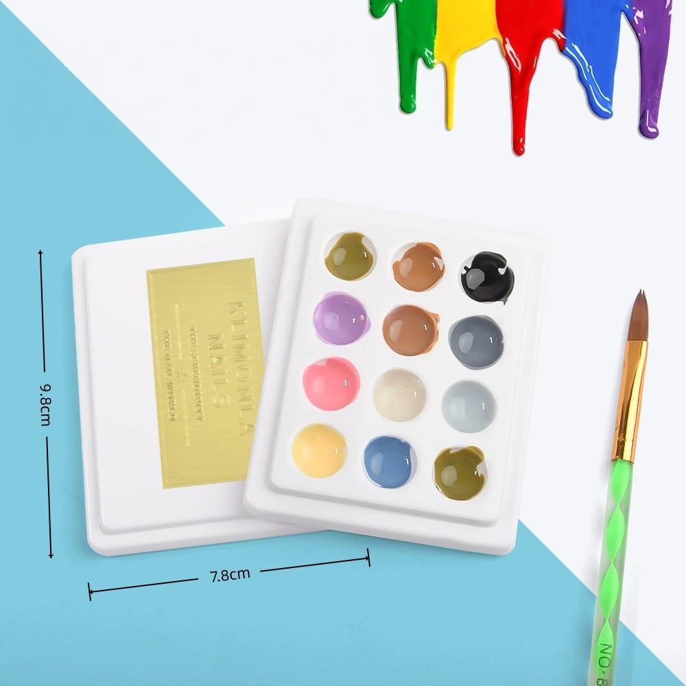 

11 Grid Ceramic Watercolor Paint Palette Cute Cat Shape Watercolor Palette Meow Paint Tray for Artists Student Painting Supplies