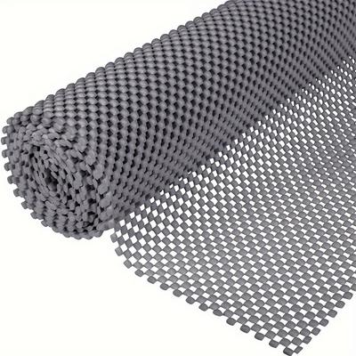 Gray Non-Slip Mat Designed for Various Uses Including Home, Office, Vehicles, And Caravans, Measuring 30 X 200 Cm And Made from Waterproof PVC.