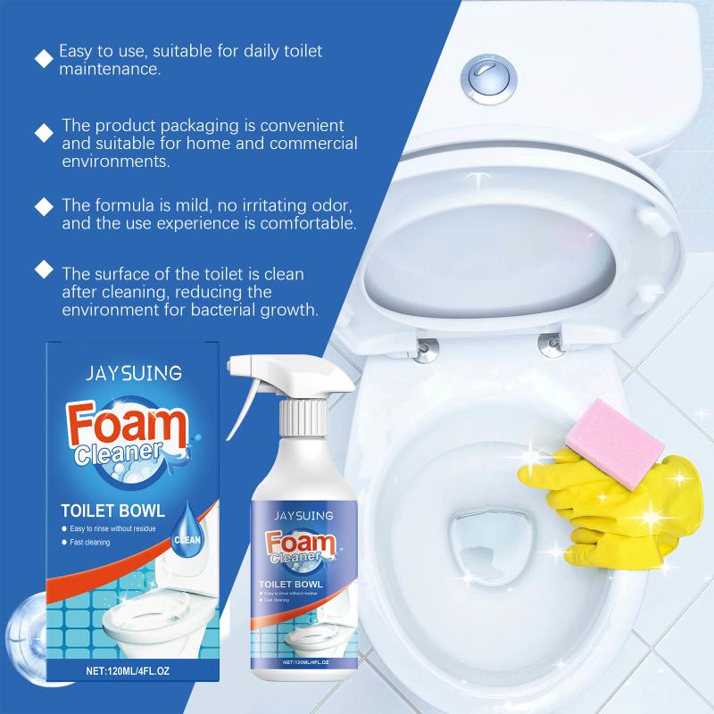 Toilet Bowl Foam Cleaner Toilet Cleaning De-Yellowing Household Deodorizing Bathroom Stain Removal
