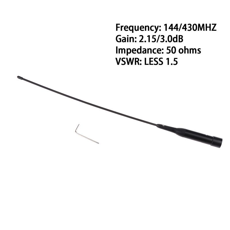 Nl-R2 dvoupásmová VHF UHF 144/430 MHz amatérská rádiová anténa Nlr2 flexibilní bičová anténa PL259 pro autorádio Icom