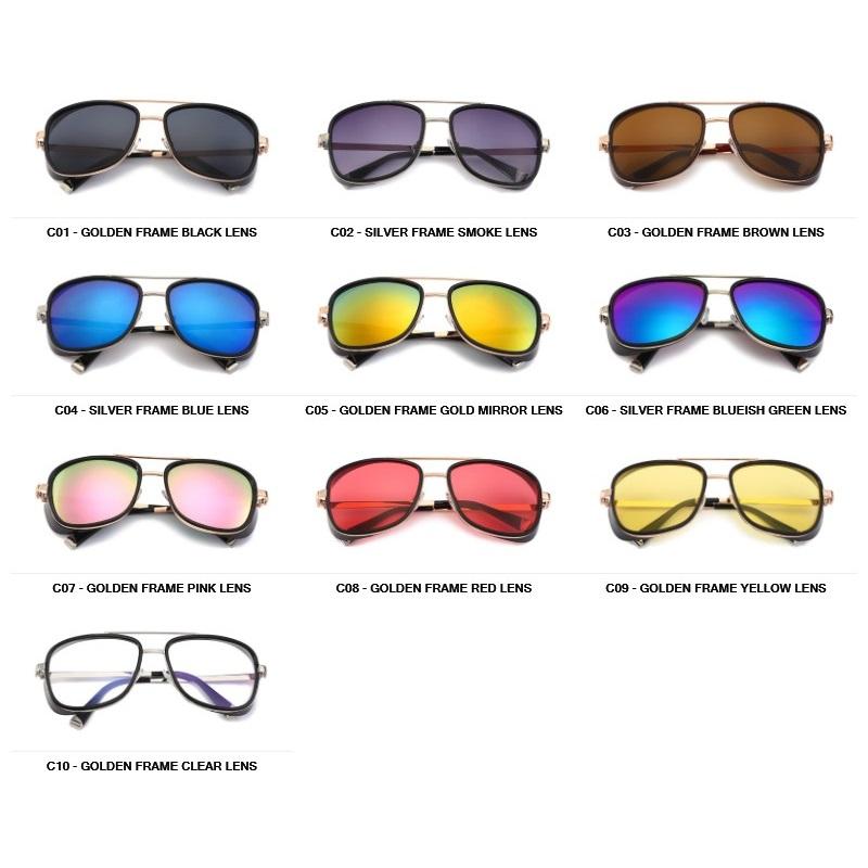 Classic Vintage Steampunk Sunglasses For Men And Women Luxury Punk Celebrity Designer Sun Glasses