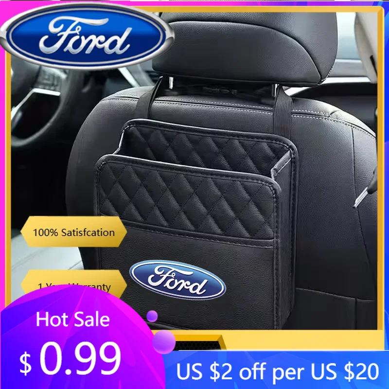 Nuevo Pegatina de Coche 2026 para Coche Ford Organizador de Asiento Trasero Bolsa de Almacenamiento Interior Multifunción para Fords 2 3 4 5 MK 2 6 7 Ranger Fiesta