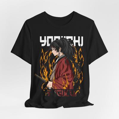 Yoriichi Anime Graphic Tee, Demon Slayer Shirt, Japanese Unisexga T-Shirt, Unisex