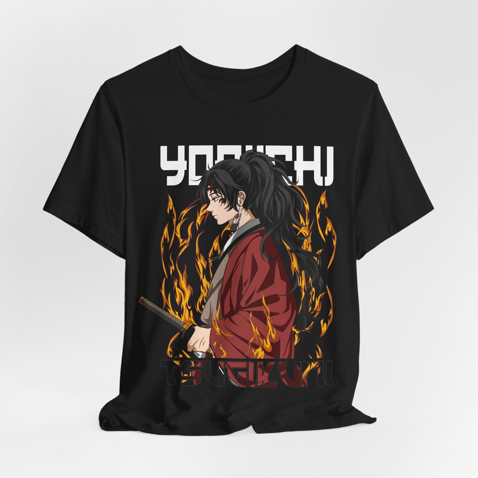 Yoriichi Anime Graphic T-Shirt Mens Womens Tees Top Tee Tops, Demon Slayer Shirt, Japanese Manga T-Shirt Mens Womens Tees Top, Unisex S