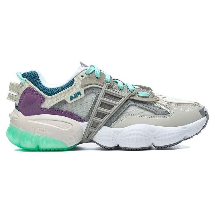 Fila Magic Stick X  Ladder Fabric Synthetic Leather TPU Trendy Sports Low-Top Dad Shoes Women Sneaker Gray Green F12W322111FLS