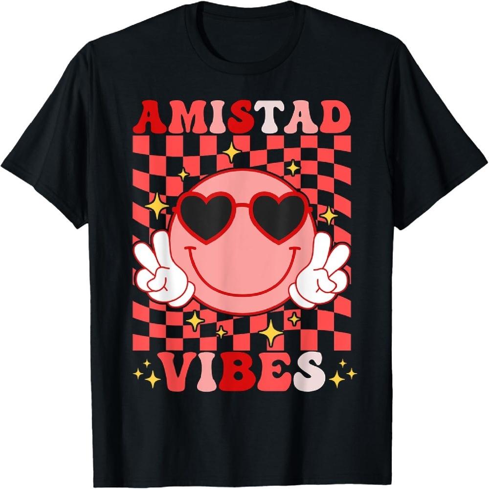 

Amistad Vibes RCA System Дом Дружбы Футболка с улыбающимся лицом XXXXXL чёрный