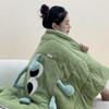 2-in-1 Travel Camping Blanket Bedroom Sofa Throw Blanket Car Pillow Quilt Cushion Office Napping, Dormitory Napping Blanket