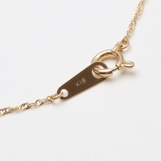 18K Gold Bracelet Screw Chain K18 Gold 18cm 0.4g