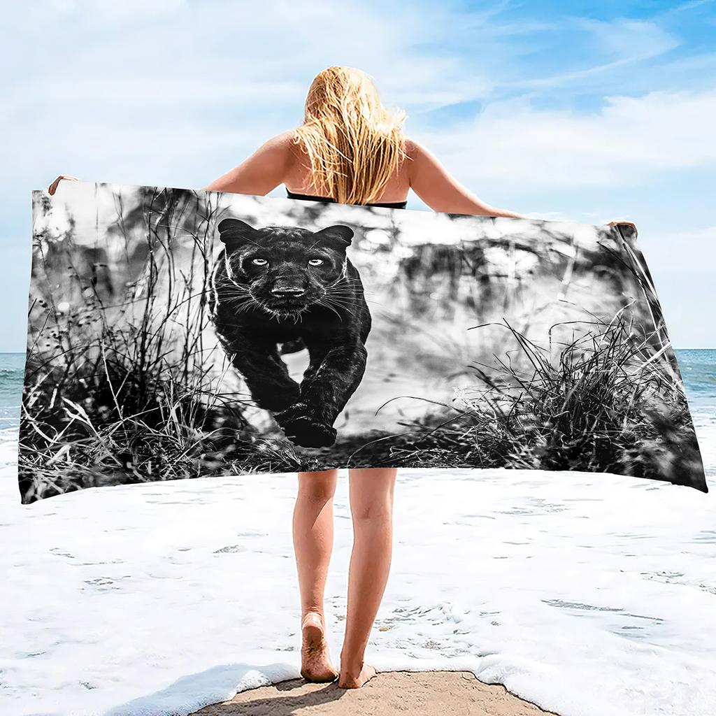 Animal Leopard Print Series Seaside Vacation Beach Towel Swimming Bath Towel Sports Towel