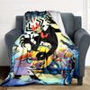 1 Stück Dexter's Labor Gemütliche Print-Decke Leichte Warme Flanell-Kuscheldecke Für Sofa, Bett, Wohnzimmer