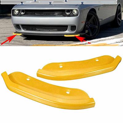 2PCS Car Front Bumper Lip Splitter Spoiler Guard For Dodge Challenger SRT Hellcat Coupe 2DR 2015 2016 2017