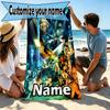 Custom Name Personalized Final Fantasy Print Beach Towel, for Trip Camping Beach Party Home Decor, Birthday Gift for Family & Friends