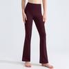Womens High-Waisted Yoga Leggings With Wide Flared Cuff Breathable Quick-Dry Stretch Fabric Gym Fitness Running
