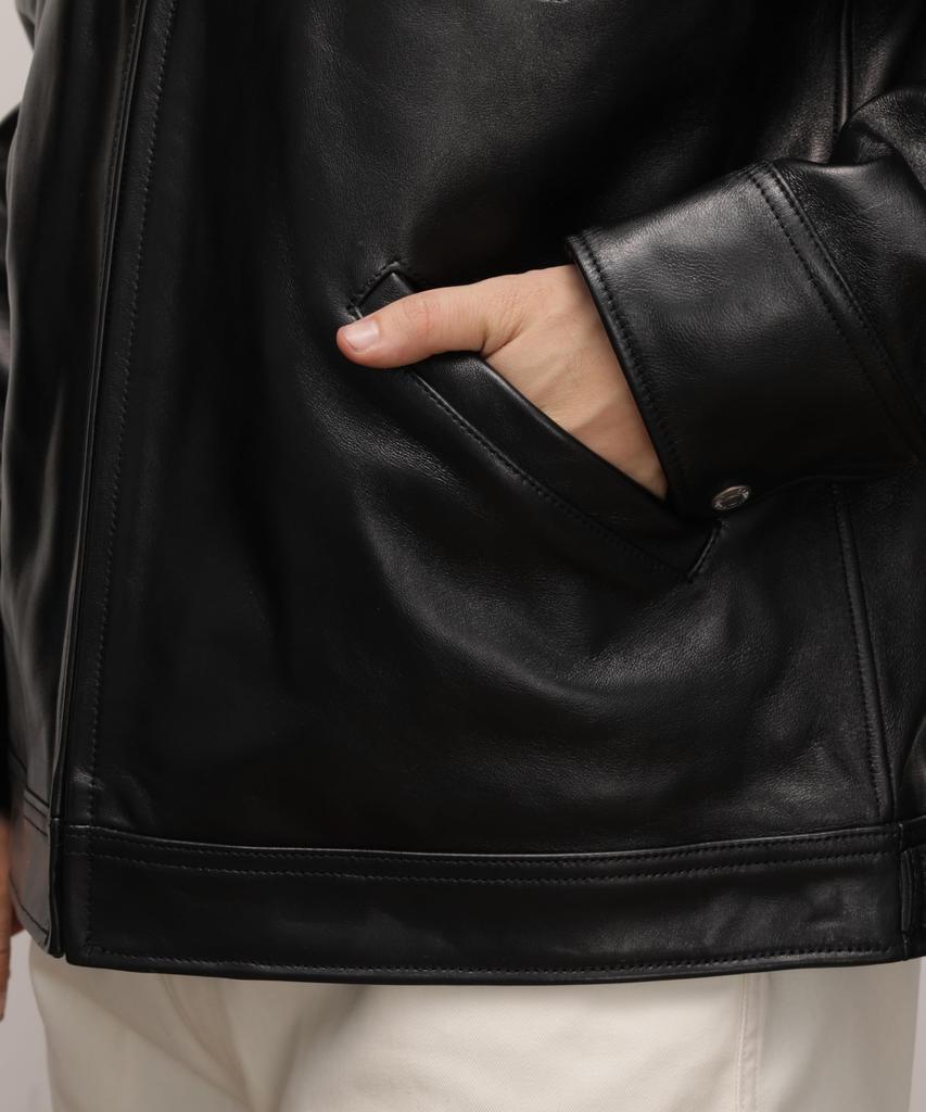 Schott Leather Tracker Jacket, Men's, Size 2XL, 010, Black, 782-5950014